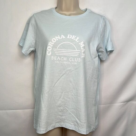 Charlie Holiday Baby Blue Corona Del Mar beach club everyday tee size 4 NWT - Picture 4 of 14